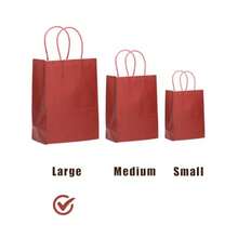 Qiqee 32Packs Paper Bags With Handles Bulk 33x25x13cm Large Gift Bags 16 Different Senior Color Bags Multiple Uses 13x10x5inchLarge Size
