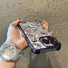 Popular Luffys Drawing 17 16E 16 15 14 13 12 11 Pro X XR XSMAX 8 Plus Shockproof Transparent Soft Back Coverchristmasfall Phone Casephone 17halloween Accessories - 混合顏色 - 查看 3