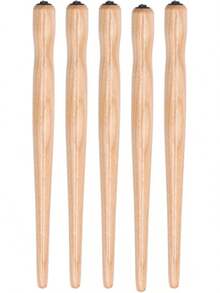 Cunyuer Dip Pen Nib Holder, 5PCS Sandalwood Professional Nib Holder Cartoon Calligraphy Painting Writing (Wood Color)