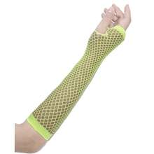 Fishnet Fingerless Gloves Mesh Arm Sleeves Fish Net Arm Sleeves EMO Gloves For Women In Theme Party Scene Accessories{"Size_name":"Long","Color_name":"#07-Yellow-Green(Long)"} - 多色19 - 查看 4