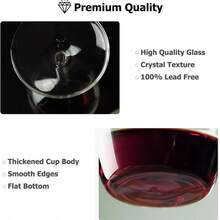 Flipglass Upside Down Wine Glass, 14 Fluid Ounce Long Stem Inverted Cocktail Glasses, Unique Fun Creative Stem Cups For Women Men Birthday Anniversary, Valentine, Christmas, Party Gift - White - View 11