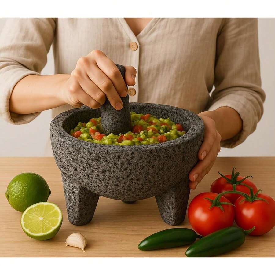 Molcajetes de Piedra Volcánica