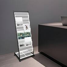 Magazine Rack - أبيض وأسود - مشاهدة 4