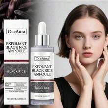 OceAura Black Rice Complexion Fluid With Salicylic Formula - Gentle Exfoliating & Deep Cleansing Dry Rough Skin - Contains Black Rice Extract To Help Retain & Support Radiant Skin - Moisturizing Treatment Smoother Skin Texture - Daily Use Exfoliator