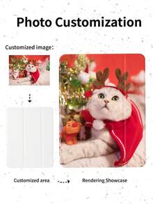 1 chiếc ốp lưng máy tính bảng gấp 3 ngăn trong suốt tùy chỉnh, có ngăn đựng bút chì, phù hợp với iPad Mini6/Mini7/9.7/10.2/10.5/Air4/Air5/10th/10.9/Pro11/Air11(M2)2024/Pro11(M4)2024/Air 11-Inch(M3)2025/IPad(A16)11inch thế hệ thứ 11 năm 2025, có thể tùy chỉnh hình ảnh theo yêu cầu: Chân dung, Chó cưng, Hoa lá. - Nhiều màu - Xem 30