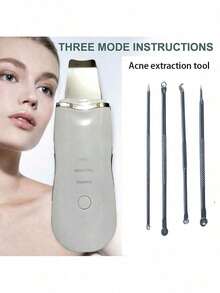 白色面部刮痧板，面部刮痧板，美容仪，个人护理产品，面部刮痧板，皮肤刮痧板，毛孔清洁器，黑头去除工具，用于深层清洁面部，护肤工具，家居学习用品和旅行配件 - 白色 - 查看 10