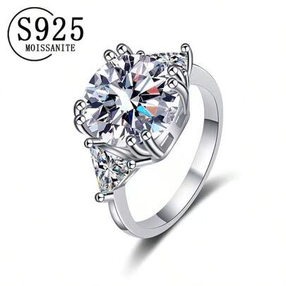 فضة 925 موسانيت عصرية ومتنوعة وبسيطة وبطراز الكلية ومفاجئة وإبداعية وشخصية للرجال والنساء لارتدائها يوميًا. مناسبة للعطلات والتنقل والمواعدة والحفلات والأعراس وأعياد الميلاد والذكرى السنوية وهدايا عيد الحب مع علبة هدايا.