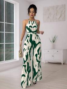Women Jumpsuits - Green - View 4