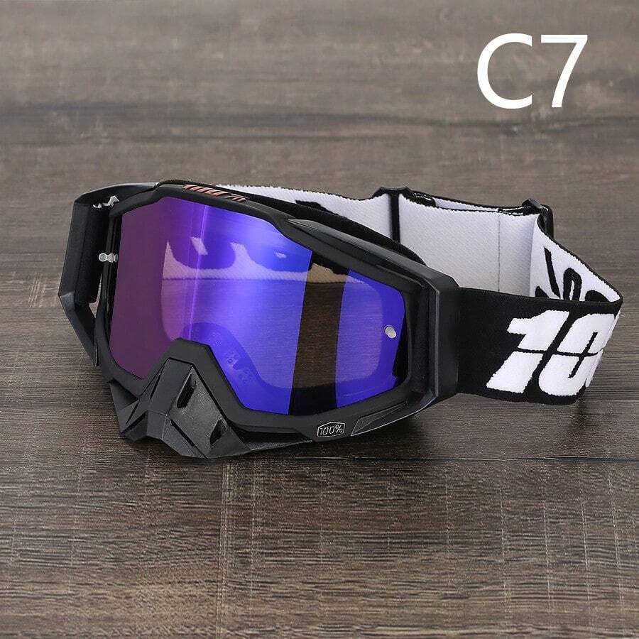 Off-Road Motorcycle Goggles Outdoor Riding Dustproof Goggles Ski Goggles - Black Frame 7 - View 1