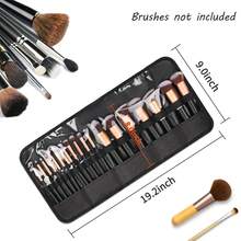 OCHEAL Makeup Brush Holder,Makeup Brush Organizer,Travel Makeup Brushes Bag Cosmetic Bags Pouch For Women Cosmetic Brushes Makeup Artist -Brushes Not Included{"Color_name":"Black","Size_name":"Small(Packof1)"} - 黑色的 - 查看 5