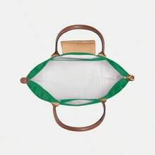 Longchamp 女式帆布折叠手提包大号笔记本电脑单肩手提包，适合通勤、工作或日常使用，女士休闲手提包钱包 - 綠色 - 查看 4