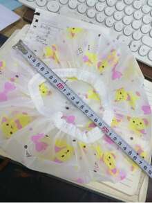 1/5/10pcs (Random Style) Adorable Shower Caps, Waterproof Bath Caps Plastic Reusable Shower Caps Elastic Band Bath Hair Hat For Girl & Baby Floral Pattern Shower Cap Reusable PEVA Shower Cap, Cherry Print Elastic Waterproof High Multifunctional Bathing Caps For Bathroom - Multicolor - View 3