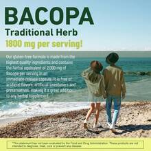BUPORAI Bacopa Monnieri 2000 Mg - Suplemento Nootrópico Para El Cerebro, Favorece El Pensamiento Lúcido Y Mejora La Memoria - 120 Unidades - 120 cápsulas - Ver 5