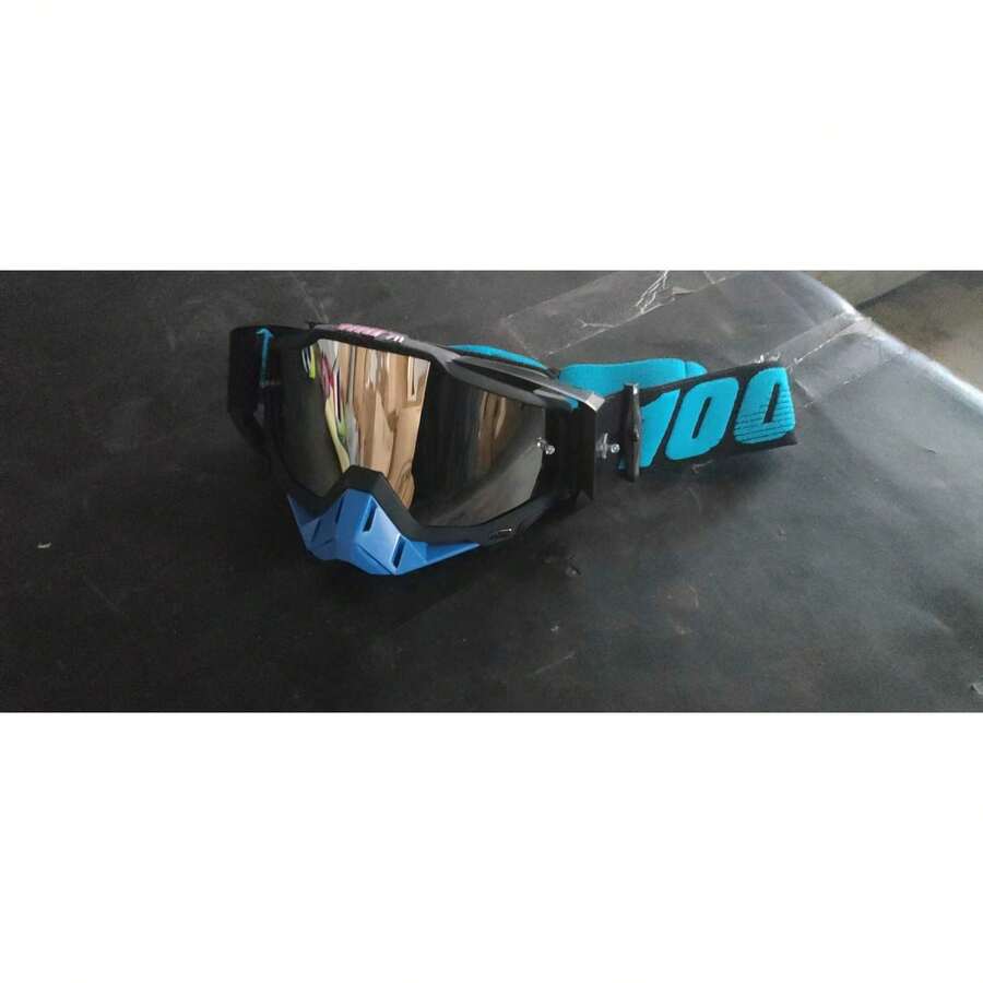 Off-Road Motorcycle Goggles Outdoor Riding Dustproof Goggles Ski Goggles - Khung đen 15 - Xem 1