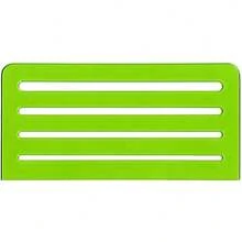 Plantilla de ayuda para letras, tamaños de 1/8, 5/32, 3/16, 1/4 pulgadas, 1 cada uno (R925), color verde - herramienta para letras, tamaños de 1.5 mm, 2.3 mm, 3.1 mm, 3.9 mm - Ver 4