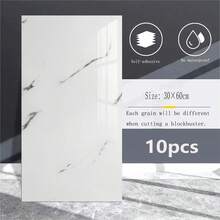 10/30/50 peças de papel de parede de azulejos de mármore 3D, painéis de parede de espuma autoadesivos, à prova d'água e umidade, adesivos de parede para decoração de casa, removíveis e adesivos, fáceis de limpar e cortar, para reforma de banheiros, salas de estar, cozinhas, quartos