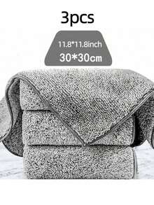 3 PIEZAS/5 PIEZAS/10 PIEZAS Paños de microfibra súper absorbentes para platos, trapos de limpieza de cocina, con gran poder desengrasante, para uso húmedo y seco, secado rápido, sin pelusa, esenciales para el hogar y la cocina, 25*25cm/30*30cm