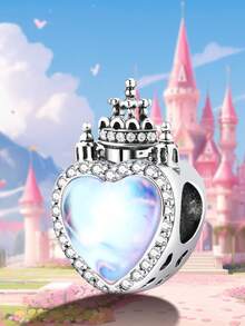 1 PC 925 Sterling Silver Princess Cartoon Character Beading Charm Fit Bracelet Necklace Bead DIY Jewelry Making Fine Jewelry Gift For Friend