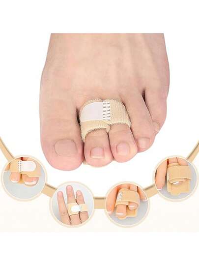 2pcs New Adjustable Aluminum Plate Toe Correction Brace With Adjustable Thumb Support For Hammer Toe Correction