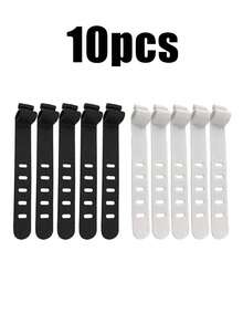 6pcs Reusable Silicone Cable Ties, Suitable For Headphones, Phone Chargers, Mice, Audio Devices, Computers, Etc. For Home, Office, Kitchen, School (Random 6 Colors) - Multicolor - View 24