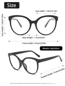 1-5pcs Women Plastic Cat Eye Frame Cheetah Print Personalized Never Outdated Minimalist Shades Basics Classy Aesthetic Basic Clear Glasses For Daily Life, Back-To-School Essentials, Reading, Street-Photography, Office Outfit Fashion Accessories