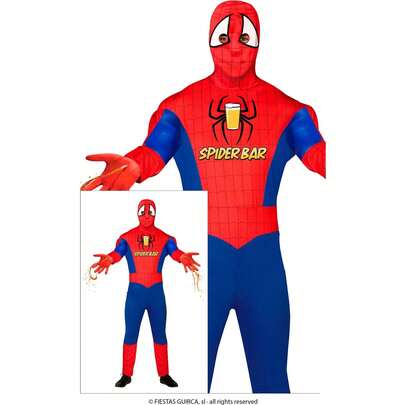 Fiestas Guirca Costume da Spider-Man per adulti, tuta da supereroe Spider-Man per feste e celebrazioni, abbigliamento da carnevale da supereroe con design iconico, ideale per carnevale, Ognissanti e eventi a tema, disponibile in più taglie - SPEDIZIONE GRATUITA ✅ Consegna entro 24/48 ore in Spagna (Penisola)