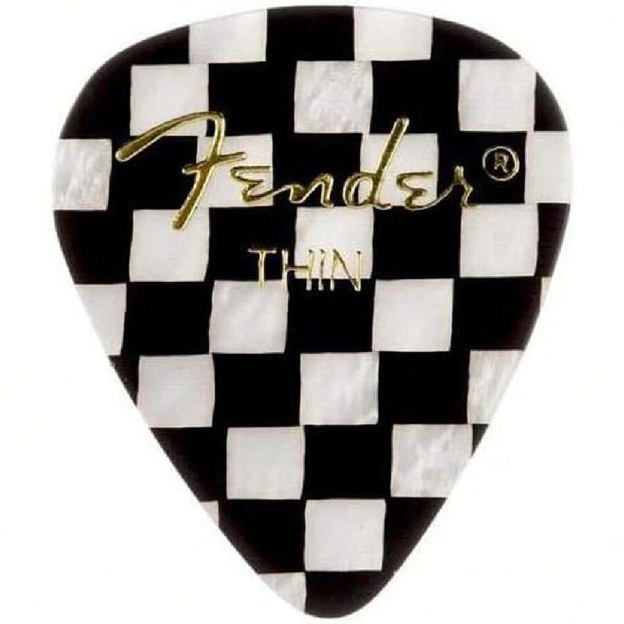 Graphic Guitar Picks 351 Shape, Checker, Thin, 12-Pack,23187199 - 紫紅色 - 查看 1