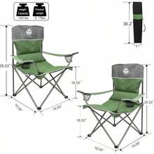 - Juego de 4 sillas plegables para acampar con 1 sof, 2 sillas individuales y 1 mesa para patio, viajes al aire libre, playa azul - Verde + con mesa - Ver 4
