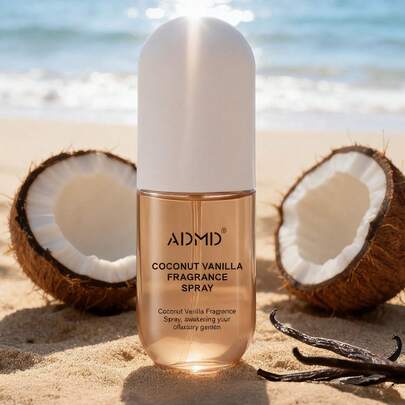 Vanilla Coconut Fragrance Spray, Long-Lasting Air Freshener Tropical Allure Series: Creamy Orchid Praline, Plum Jasmine Vanilla Wood, Violet Sandalwood, Cashew Caramel, Dragonfruit Jasmine Ocean, Home, Bedroom, Office, Car, Christmas Decor, Aromatherapy Air Purifier, Multi-Layered To Enhance Well-Being