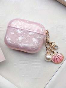 Pink Shell Pattern Compatible With Apple Pro 3 Protective Case, Pro 2 Earphone Protective Shell, 4 Earphone Case