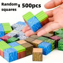 3岁以上儿童磁性积木套装，50/100/200/250/500块磁性积木，益智DIY建筑玩具，返校减压礼物