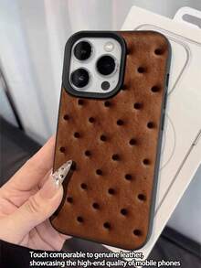 1pc Fashionable Soda Cracker Pattern Litchi Texture Waterproof Anti-Fall Anti-Slip Soft Phone Case, Suitable As Birthday/Holiday Gift For Friends, Family, Couples, Compatible With Apple// Phones - Multicolor - View 3