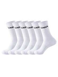 12 Paar unisex Persönlichkeit Streetstyle Lässig Socken, einfach und modisch, vielseitig, bequeme Business Lässig Lange Socken, geeignet für Sport, warm im Herbst und Winter, Kniestrümpfe für Paar.