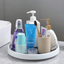 Tocadiscos de 11.8 pulgadas, organizadores de despensa y almacenamiento de especias, organizador de latas para gabinete de cocina, refrigerador, bandeja decorativa para frutas, gabinete - Blanco - Ver 5