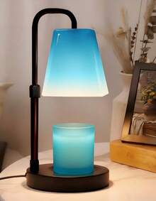 QUIGO Candle Warmer Lamp With Timer, Frosted Lampshades Eye Protect Scented Candle Jars Electric Wax Melter Bedroom Bedside End Table Desk Night Light Adjustable Height Warm White Aethetic Room Decor Dimmer House Warming Home Women Gifts Metal Base-(Pink-Green-Blue) - US A Type Plug(110-127V) - View 9