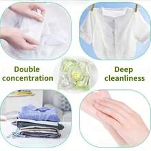 100 capsule de detergent de rufe Camellia 5 în 1, bile de detergent concentrate, parfum de lungă durată, îndepărtează petele încăpățânate, neutralizator de miros antibacterian, balsam de rufe, bile parfumate, detergent lichid, capsule solubile în apă, potrivite pentru toate mașinile de spălat - Multicolor - Vizualizare 3