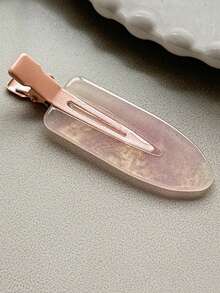 1pc Sweet Young Girl Iridescent Mermaid Girl With Invisible Hair Clip - Simple And Cute Hair Accessory, Claw Clips - Multicolor - View 13