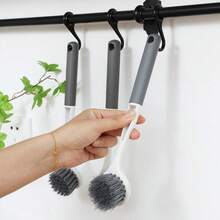 【1 件装长柄清洁刷】1 件装长柄清洁刷，家用油脂去除器，锅刷，洗碗刷，水槽和炉灶清洁剂，杯子清洁剂 - 26公分 - 查看 2