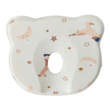 Almohada para la cabeza del bebé, cómoda almohada de apoyo para la cabeza del bebé, almohada para dormir para recién nacidos con almohadas triangulares laterales para prevenir la cabeza plana. - Blanco - Ver 6