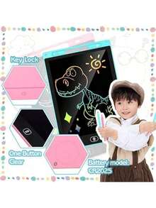 Christmas Stocking Stuffers 2Pack 6.5Inch  LCD Writing Board That Is Conducive To Enhancing Imagination And Drawing Skills, Colorful Doodle Board Drawing Tablet , Christmas Stocking Stuffers Birthday Gifts Travel Games Toys (Student Return-To-School Season)