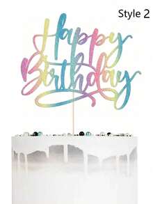 Decoración para tarta de cumpleaños de bambú, decoración brillante y sin electricidad para todas las edades, accesorio universal para fiestas, sin plumas