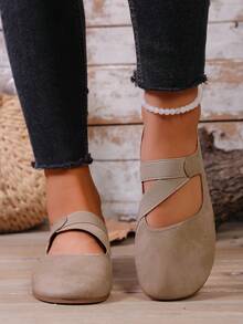 Women's New Fashionable Soft Comfortable Versatile Slip-On Round Toe Flat Shoes