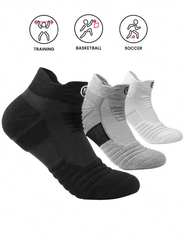 1/3 pares de calcetines de compresión deportivos, calcetines cortos transpirables y explosivos, adecuados para fitness y uso diario