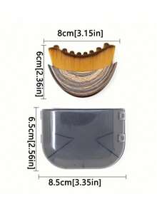 1 st ny lymfkonturborste för ansikte och kropp, torrborste för skulptering av käklinje och haka, ergonomisk design, exakt hudpassning, lindring av trötthet - Multifärgad - Visa 3