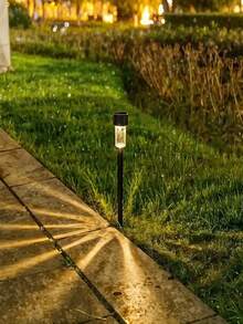 24pcs Solar LED Lights, Outdoor Solar LED Lawn Lights, 35 Milliamperes,Solar Landscape Decorative Lights, Waterproof And Durable. They Are Suitable For Courtyards, Lawns, Paths, Decks, Driveways And Gardens, As Well As For Decorating Festival Parties And Garden Walkways. - Warm Light - 查看 5