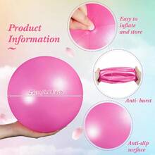 Mini Exercise Ball, Thick Mini Yoga Ball, Mini Pilates Ball, Inflatable Fitness Small Ball For Pilates, Yoga, Core Training, Stretching, Physical Therapy, Abdominal Workout, Stability, Balance Improvement - 20-25cm - View 4