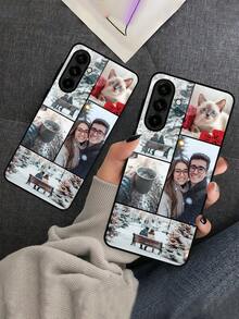 1 chiếc ốp lưng điện thoại 6 ngăn in ảnh gia đình, bạn bè, thú cưng theo yêu cầu, độ phân giải cao, tương thích với Samsung S24 Ultra, S24FE/S25/S25Plus/S25Ultra và các dòng điện thoại Android khác, phù hợp cho cả nam và nữ, chống bụi bẩn, thời trang, dễ thương, phiên bản quốc tế, không phải phiên bản nội địa. - màu đen - Xem 2