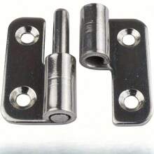 Abnehmbare Scharniere - 304 Edelstahl mit gebürsteter Oberfläche, Linkshand-Lift-Schiebe-Gelenk-Design, klassisches Metallbeschlag, gewährleistet Türeinbausicherheit, repariert Türkomponenten, glatte Metallausführung - Verschiedenfarbig - Übersicht 8