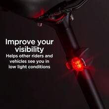 Accesorios de Luz LED para Bicicleta, Faro y Luz Trasera - Alimentado por baterías - Ver 4