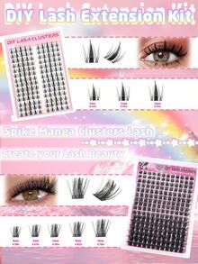 11-Piece False Eyelash Set With Bond And Seal Kit: Ultimate Lash Bundle Including 5 Styles Of Fluffy/Natural False Lashes + Skin-Friendly Beauty Tape For Secure, Long-Lasting Wear – Perfect For Daily Makeup, Dates, Parties & Special Occasions, Easy To Apply Even For Beginners - 黑色 - 查看 4